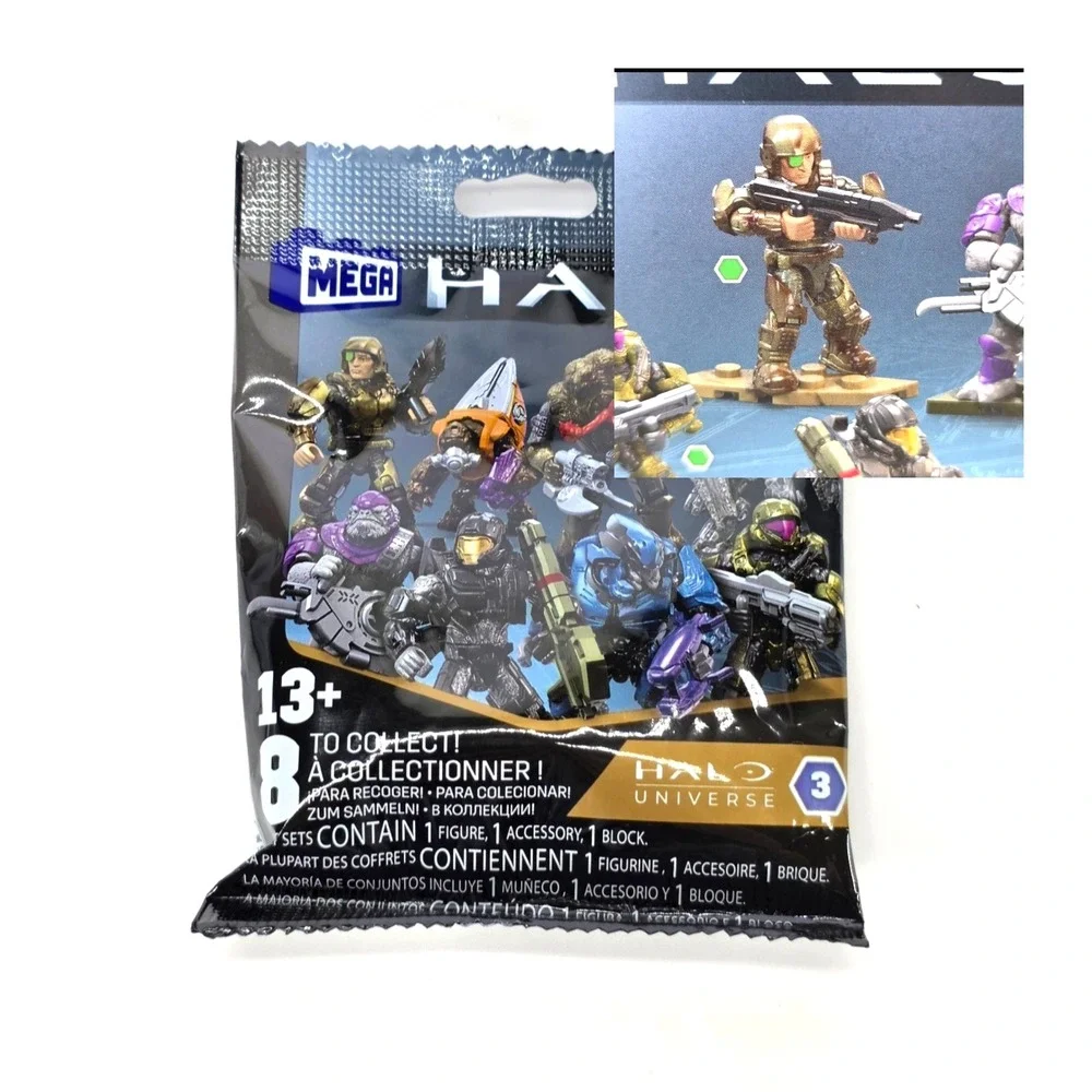Mega Construx Halo Universe Series 3 UNSC MARINE 04TC Mini Figure Sealed Bag